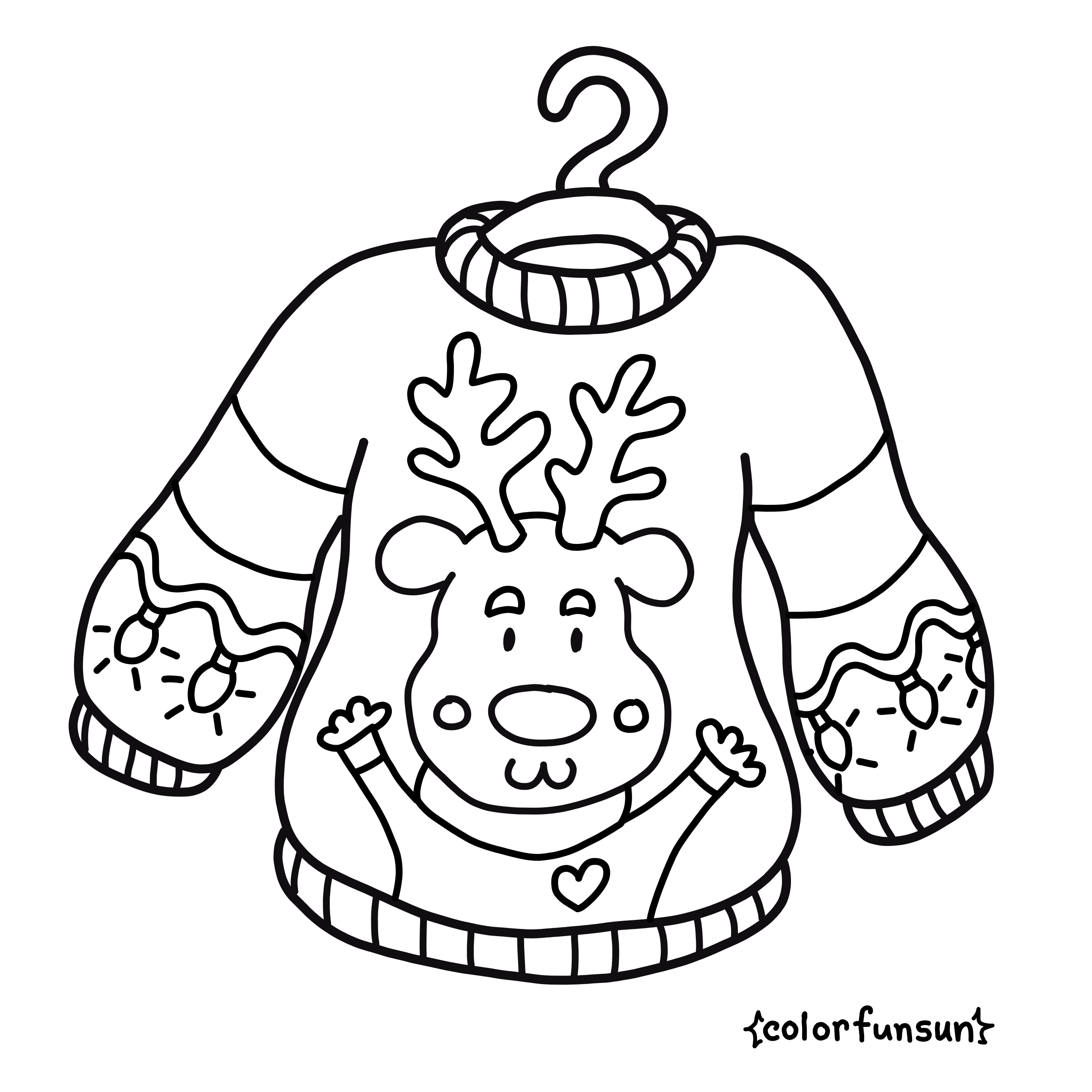 Sweater Coloring Page
